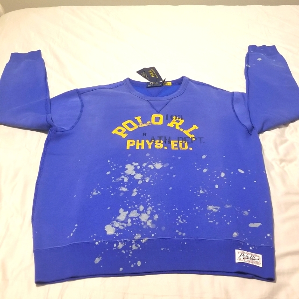 Men's Polo Ralph Lauren Logo Fleece Sweatshirt "NEW" W/Tags!